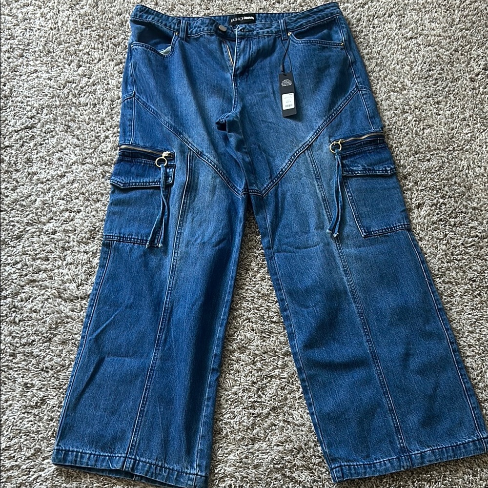 Fashion Nova Boot Cut Blue Jeans Classic Style